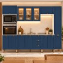 Ver imagem 3 de Cozinha Completa Modulada com Armário e Balcão 6 Peças 13 Portas 3 Gavetas 305cm Provençal com