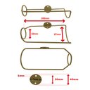Ver imagem 4 de Kit 10 Unidades de Adega Parede Garrafa Vinho Estilo Industrial Dourado