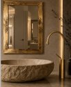 Ver imagem 1 de Torneira Capri Dourada Escovada Gota Aço Inox 304 Gold Luxo
