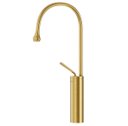 Ver imagem 2 de Torneira Capri Dourada Escovada Gota Aço Inox 304 Gold Luxo