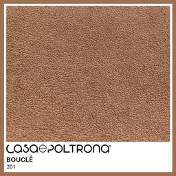 Sofá Curvo 03 Lugares 180cm Braço Direito Eron Bouclê Terracota - CasaePoltrona - 5
