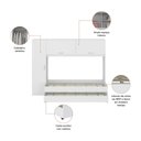 Ver mais imagens de Quarto Infantil Modulado Bicama com Guarda-Roupa/Cômoda/Sapateira/Espelhos Pulse Multimóveis