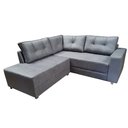 Ver imagem 2 de Sofa de Canto Elantra Pequeno Bom Descanso Veludinho Cinza