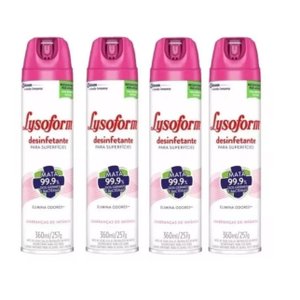 Kit 4 Pçs Lysoforme 360ml Lembrança Infância Desinfetante