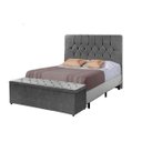 Ver imagem 2 de Conj Quarto Cabeceira Recamier Bau Julia 6743 Solt 90cm
