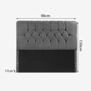 Ver imagem 3 de Conj Quarto Cabeceira Recamier Bau Julia 6743 Solt 90cm