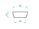 Ver imagem 2 de Vaso Planta 35x15 Bacia Cuia Polietileno - VERDE BANDEIRA 011