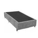 Ver imagem 2 de Cama Box Solteiro Colchão Mola Bonnel Belos Sonhos + Box Suede 60x88x188 Cinza