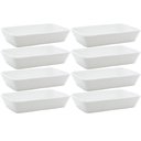 Ver imagem 1 de 8 Travessas Refratárias de Porcelana Branca 29x20x5cm Restaurantes Buffet Línea Lyor Servir