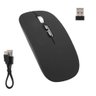 Mouse Sem Fio Wireless Bateria Recarregável Clique Silencioso E-1400 Preto - 1