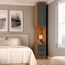 Ver imagem 2 de Módulo Mesa de Cabeceira Direita/esquerda Altezza Trend Belmax:freijó/titânio