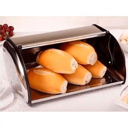 Porta Pão com Tampa Basculante em Inox - 3