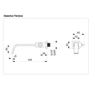 Ver imagem 2 de Torneira de Parede para Lavatório Virtus-roca