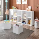 Ver mais imagens de Organizador/Estante para Quarto Infantil com 3 Caixas e 7 Nichos Maia 159X74CMX30CM Branco