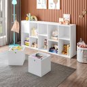 Ver mais imagens de Estante Multiuso Quarto Infantil com 3 Caixas e 7 Nichos 159x74cm Maia