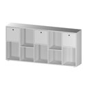 Ver imagem 2 de Organizador/Estante para Quarto Infantil com 3 Caixas e 7 Nichos Maia 159X74CMX30CM Branco