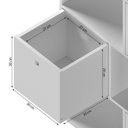 Ver imagem 6 de Organizador/Estante para Quarto Infantil com 3 Caixas e 7 Nichos Maia 159X74CMX30CM Branco