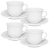 Kit Jogo Xícaras Donna Branco de 200ml para 4 Pessoas 4pçs - 1