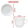 Kit Jogo Xícaras Donna Branco de 200ml para 4 Pessoas 4pçs - 2