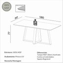Ver imagem 2 de Conjunto Mesa de Jantar com 6 Cadeiras Retrô Estofada e Encosto Palinha Dalla Costa