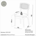 Ver imagem 3 de Conjunto Mesa de Jantar com 6 Cadeiras Retrô Estofada e Encosto Palinha Dalla Costa