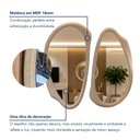 Ver imagem 5 de Espelho Orgânico 100CMX95CM Moldura MDF Speccio Pietra