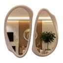 Ver imagem 2 de Espelho Orgânico 100CMX95CM Moldura MDF Speccio Pietra