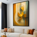 Ver imagem 2 de Quadro Decorativo Abstrato Elementos Artísticos