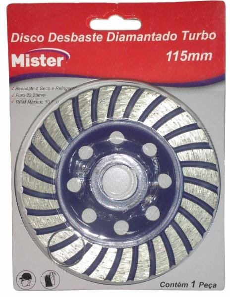 Disco Desbaste Diamantado 115mm MISTER - 1