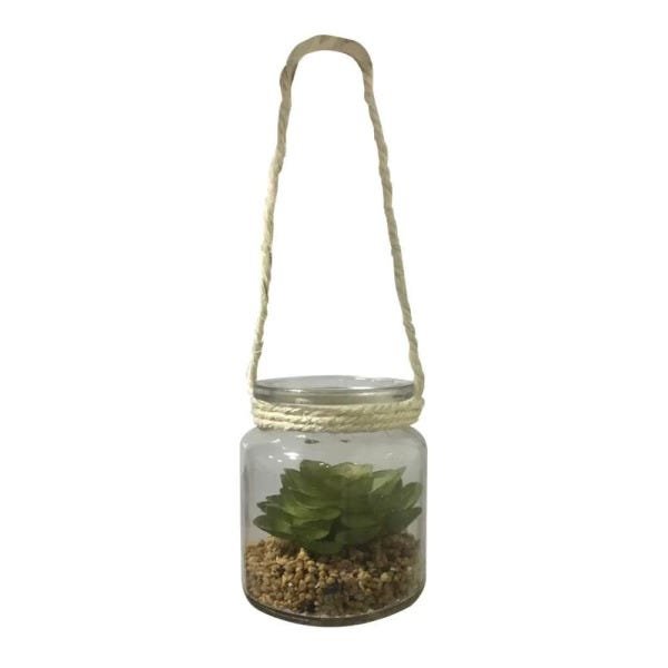 Vaso Suculenta de Pendurar com Vaso 11cm - D'Rossi - 1