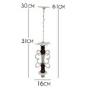 Ver imagem 2 de Luminária de Teto Decorativa Pequena para Sala de Jantar Moderna - Branco & Verniz