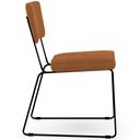 Ver imagem 7 de Kit 02 Cadeiras Decorativa Estofada Para Sala De Jantar Base Em Aço Allana L02 Bouclê Terracota -