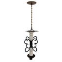 Ver imagem 1 de Luminária de Teto Decorativa Pequena para Sala de Jantar Moderna - Verniz & Branco