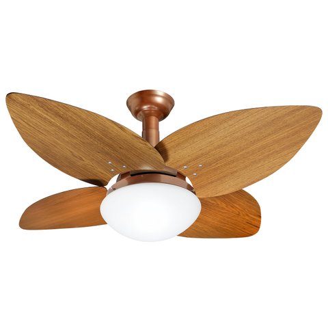 Ventilador de Teto Jet Aspen Venti-delta Cobre 4Pás Freijó 110 V