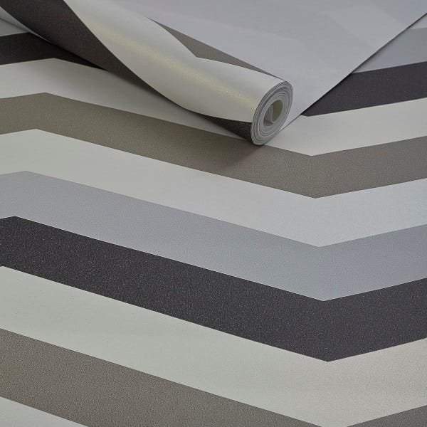 Papel de Parede Importado tnt Lavável Chevron - 1