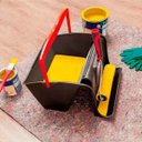 Ver imagem 6 de Caçamba para Pintura 12l + Rolo 23cm em Poliamida 8mm + Suporte Garfo Gaiola para Rolo de Pintura 23