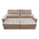Ver imagem 5 de Sofá Retrátil e Reclinável 2,55m Cama inBox Big Star com SoftGel D40 Velupluma Bege