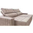 Ver imagem 4 de Sofá Retrátil e Reclinável 2,55m Cama inBox Big Star com SoftGel D40 Velupluma Bege