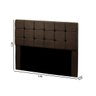 Cabeceira Julia 1,40 Casal bege amassado ref 1301 - Star Confort Chocolate - 5