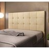 Cabeceira Julia 1,40 Casal bege amassado ref 1301 - Star Confort Chocolate - 2