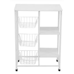 Fruteira e Suporte Microondas Bebedouro em Aço Wr05:branco - 1