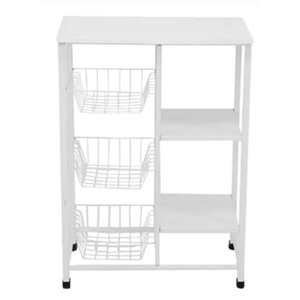 Fruteira e Suporte Microondas Bebedouro em Aço Wr05:branco