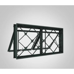 Janela Vitro Maxim-ar 100x50 Req. 7cm Grade Xadrez Stander - 1