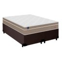 Ver imagem 1 de Cama Box Casal Bipartido Suede + Colchão Lis Molas Ensacadas Superpocket Plumatex 138cm – Suporta At