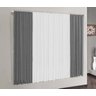 Cortina Versátil Cinza e Branco 4,00m x 2,50m - Varão Simples - 1