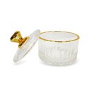 Ver imagem 3 de Pote Decorativo de Vidro com Tampa 7 Cm N244511-1 - Quanhe