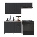 Ver imagem 2 de Cozinha Modulada 3 Peças 1 Balcão sem Tampo 2 Aéreos 100% MDF Bari
