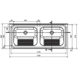 Tanque Duplo com Espelho C/concreto Valv 3 11647 - Franke - 2