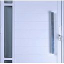 Ver imagem 2 de Porta de Alumínio Lambril com Visor e Puxador Cor Branco 210 x 100 Direita Linha All Soft