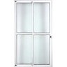 Porta de Aluminio Sacada 2 Folhas com Fechadura Linha Premium:2,10 X 1,50/branco - 1